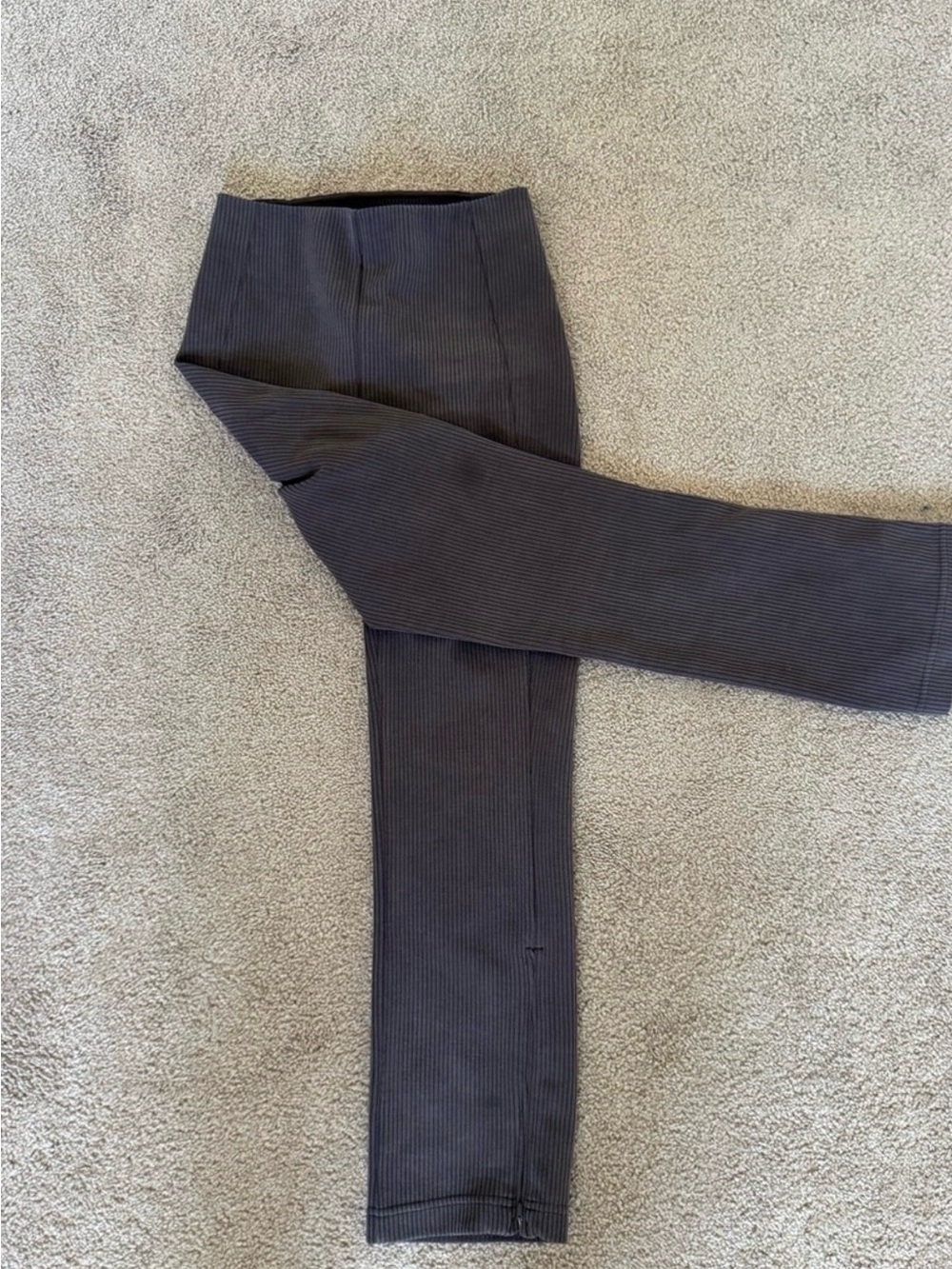 Ribbed Softstreme Zip-Leg High-Rise Cropped Pant 25" - Picture 8 of 9